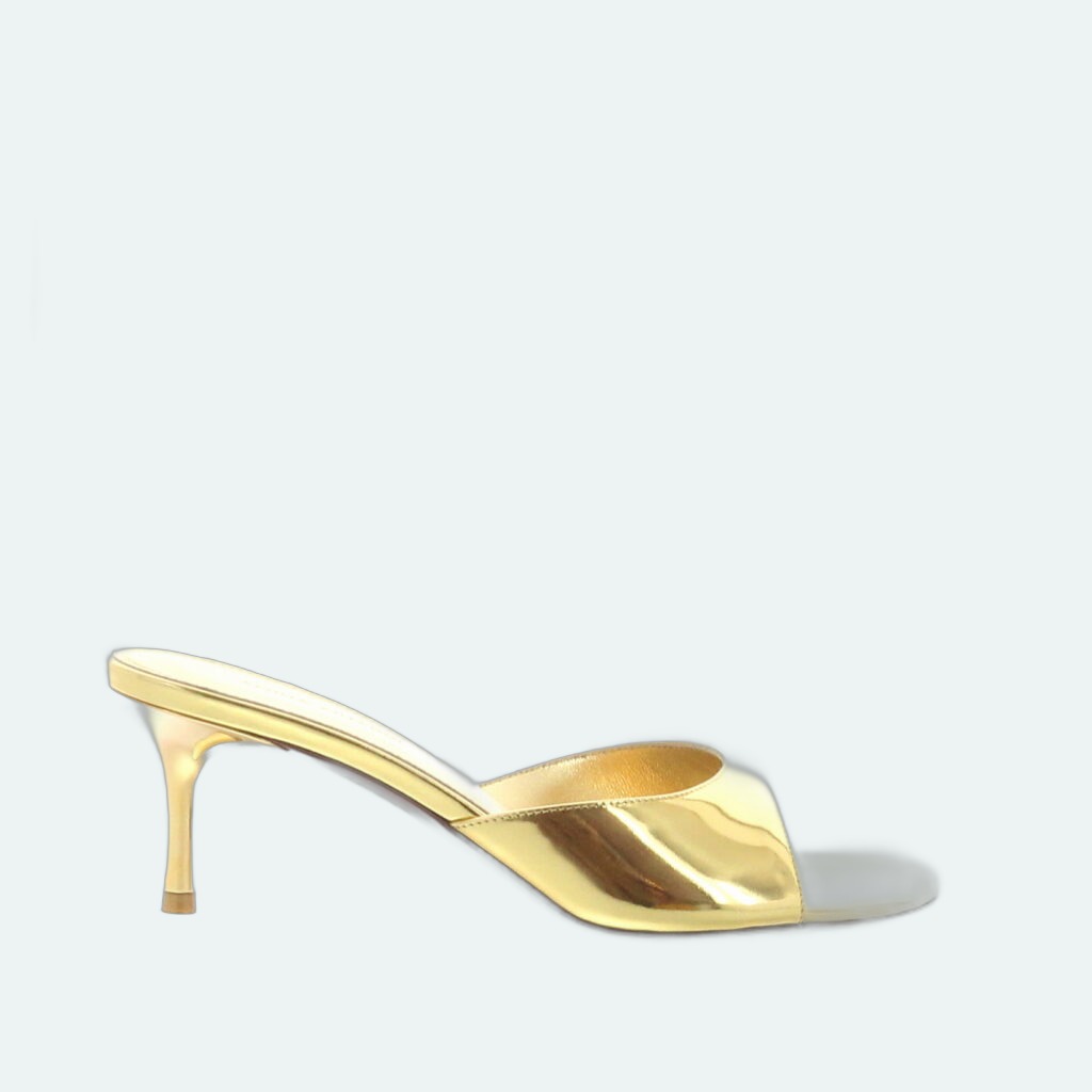 Amina Muaddi - Jeanne Slipper 60 - Gold