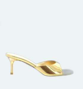 Amina Muaddi - Jeanne Slipper 60 - Gold - Image 1