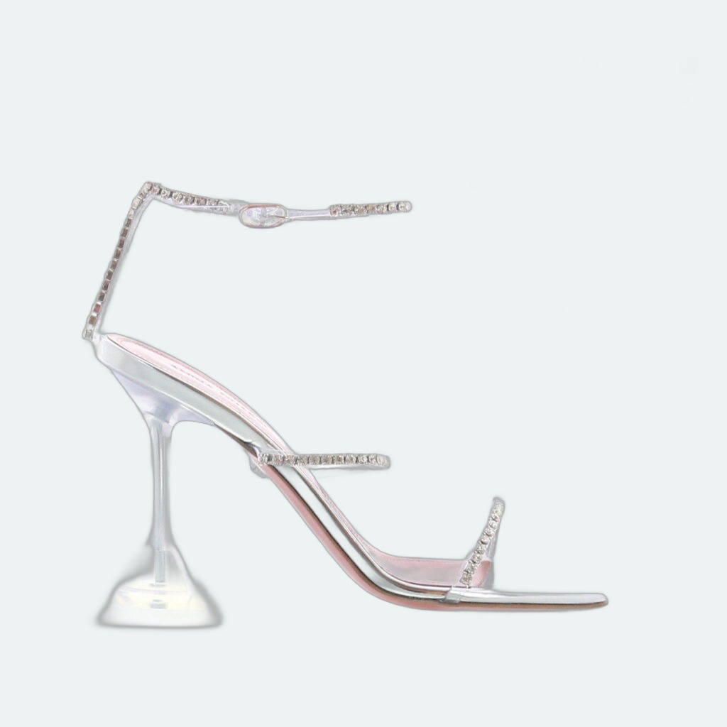 Amina Muaddi - Gilda Sandal - Clear