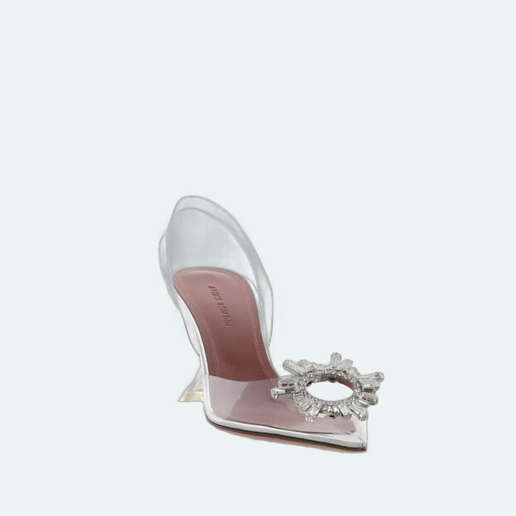 Amina Muaddi - Begum 70 - Glass Clear