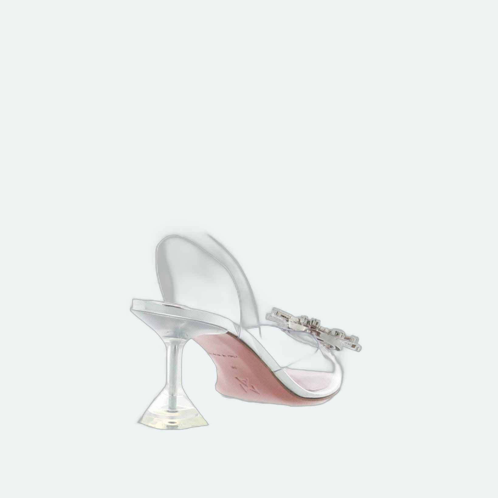 Amina Muaddi - Begum 70 - Glass Clear - Image 3
