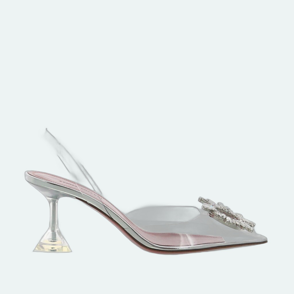Amina Muaddi - Begum 70 - Glass Clear