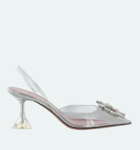 Amina Muaddi - Begum 70 - Glass Clear - Image 1