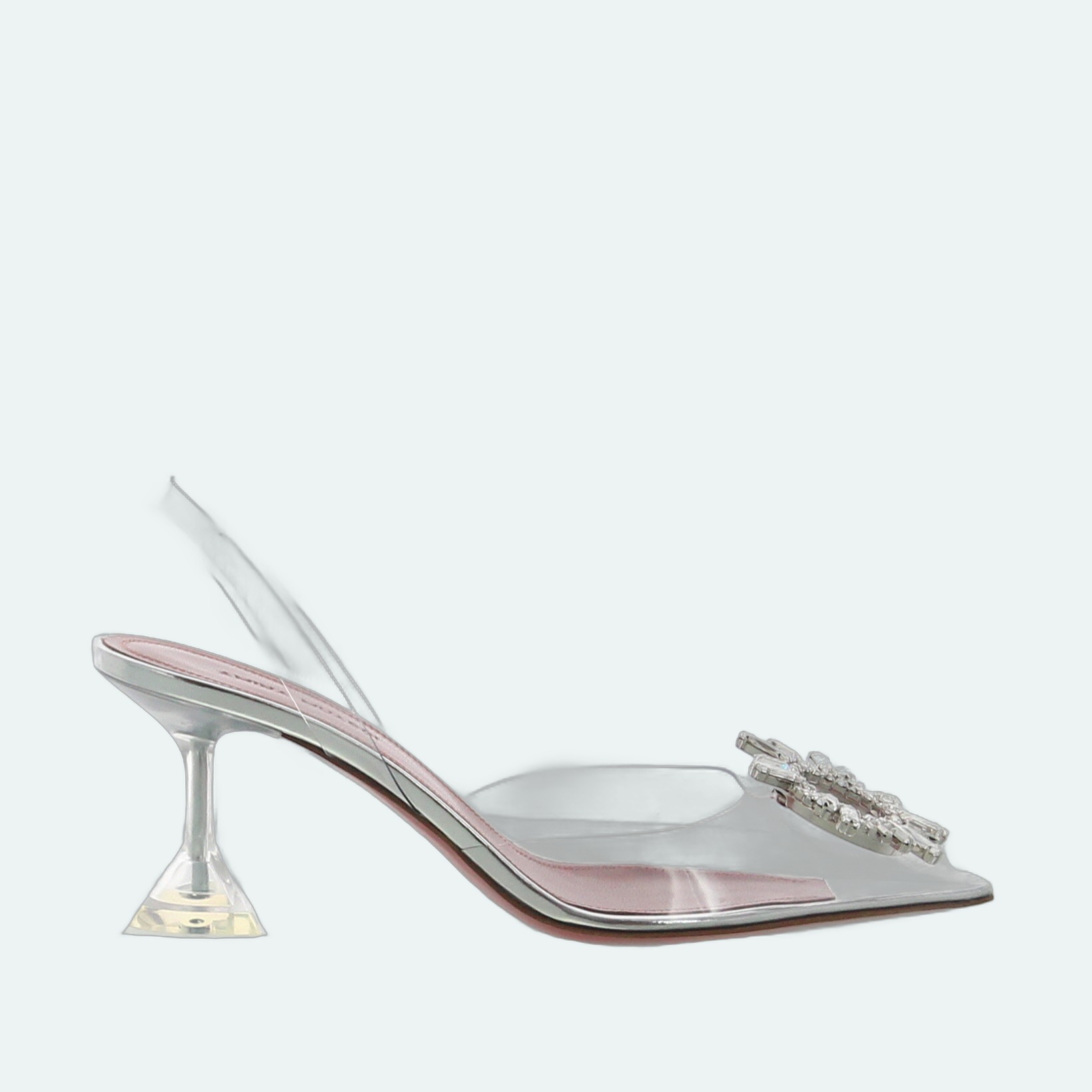 Amina Muaddi - Begum 70 - Glass Clear - Image 1