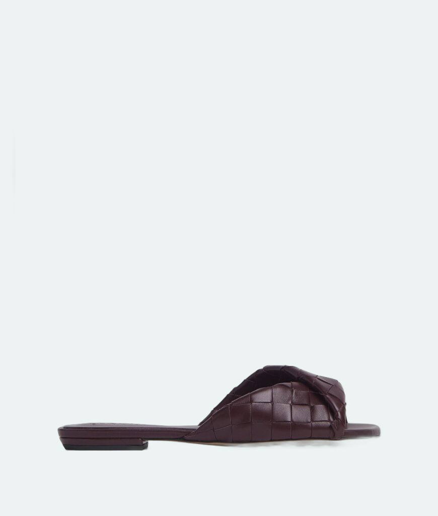 Bottega Veneta - Blink Mule Flat - Dark Barolo