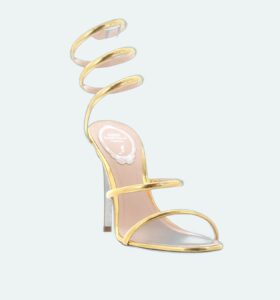 Rene Caovilla - Cleo Sandal 105 - Dark Gold - Image 2