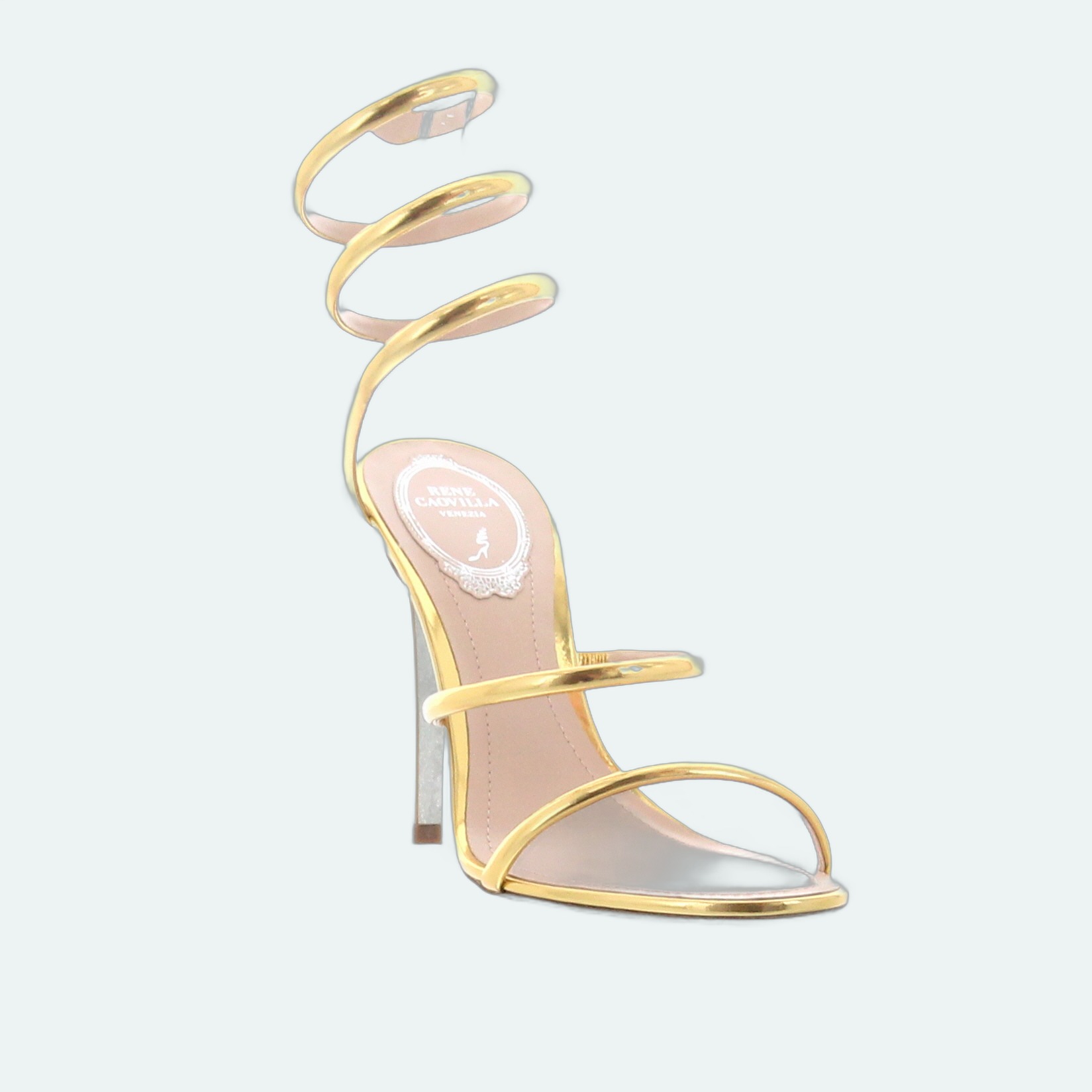 Rene Caovilla - Cleo Sandal 105 - Dark Gold - Image 2