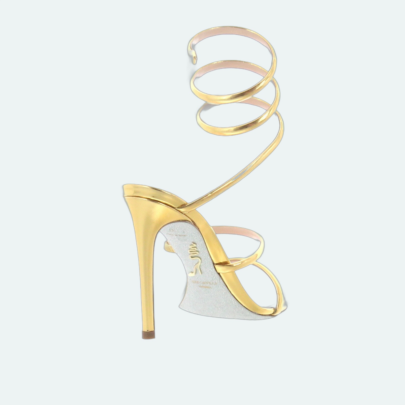 Rene Caovilla - Cleo Sandal 105 - Dark Gold - Image 3