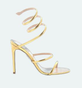 Rene Caovilla - Cleo Sandal 105 - Dark Gold - Image 1