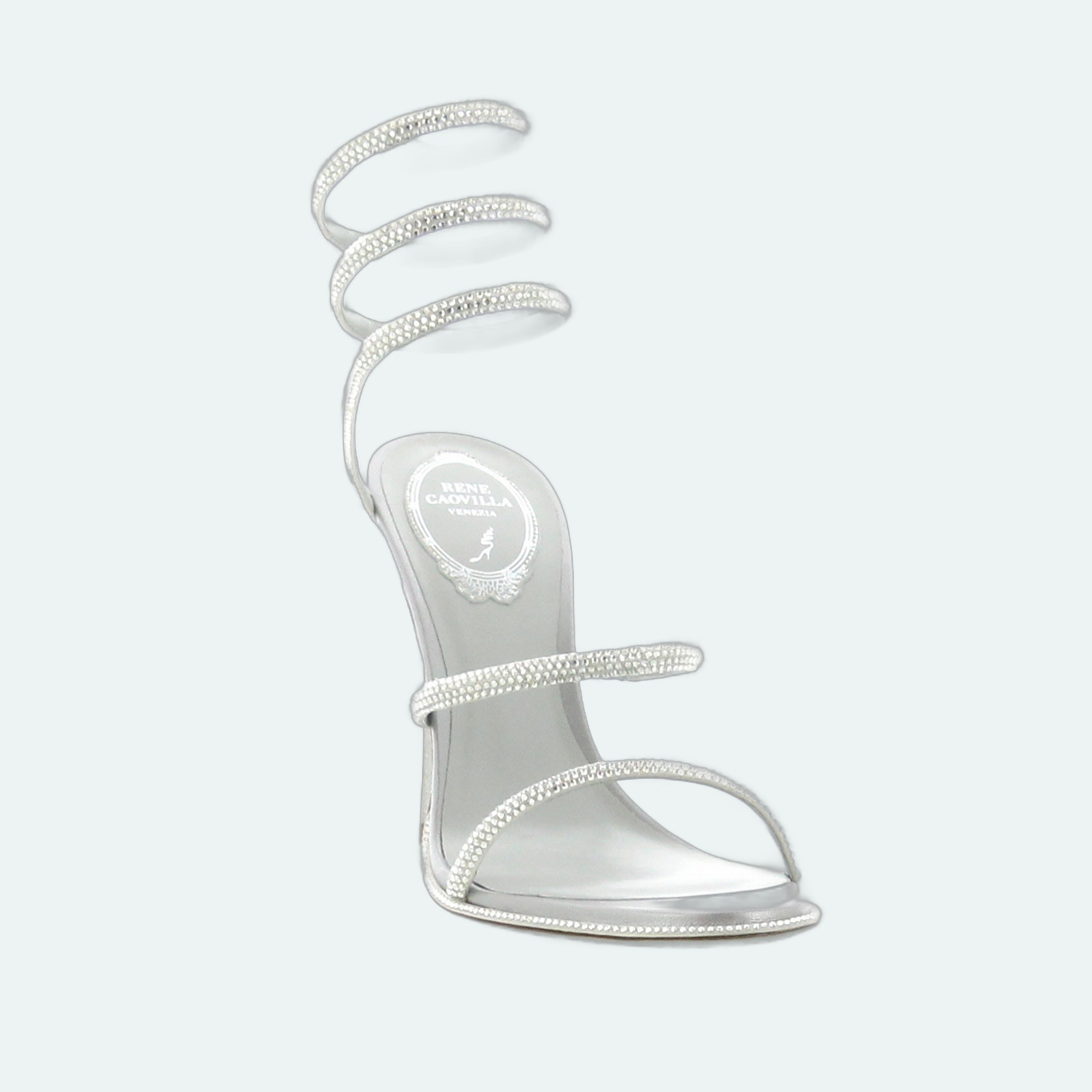 Rene Caovilla - Cleo Sandal 105 - Silver - Image 2