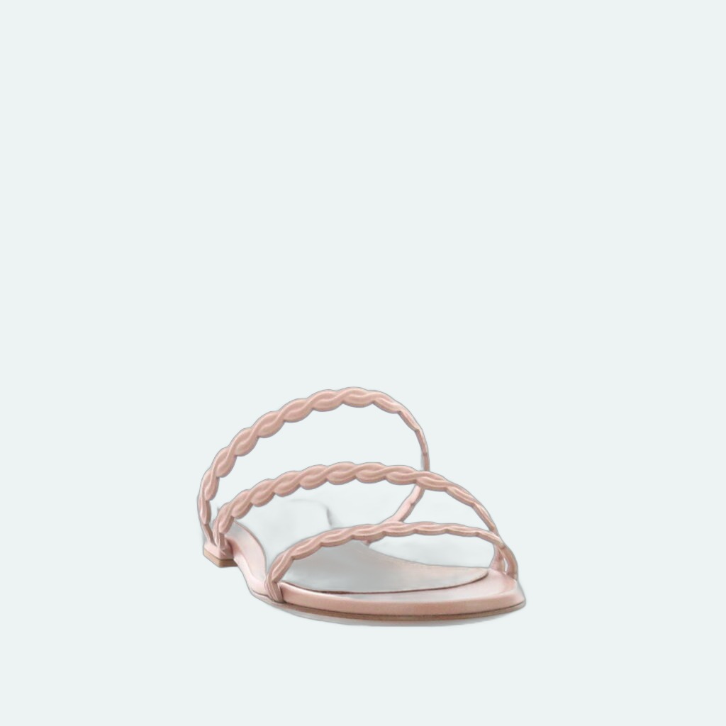 Gianvito Rossi - Kay Mule Flat - Peach