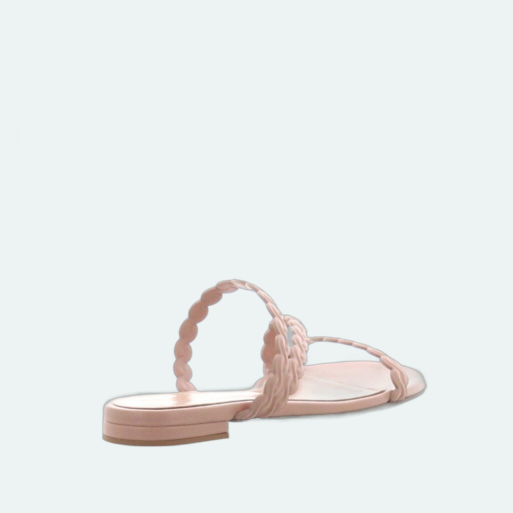 Gianvito Rossi - Kay Mule Flat - Peach