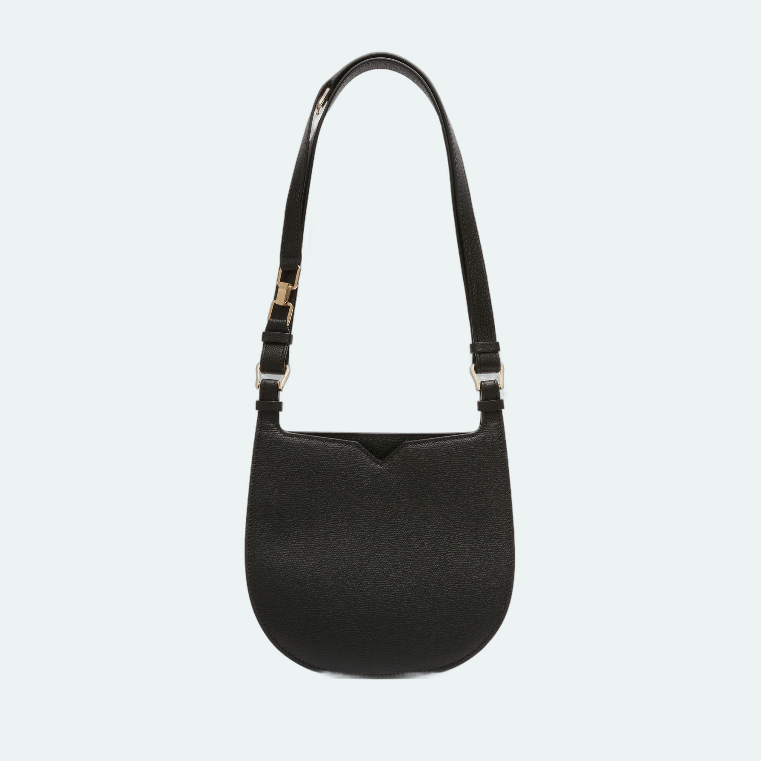 Valextra - Hobo Mini - Black - Image 1