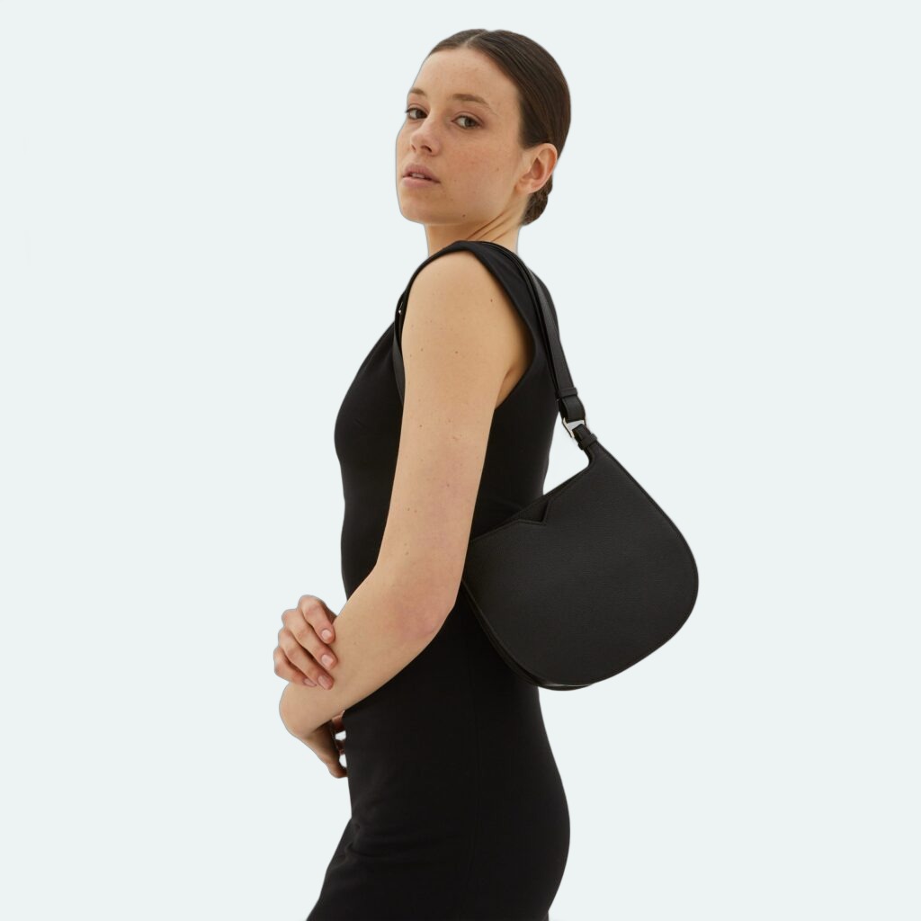 Valextra - Hobo Mini - Black