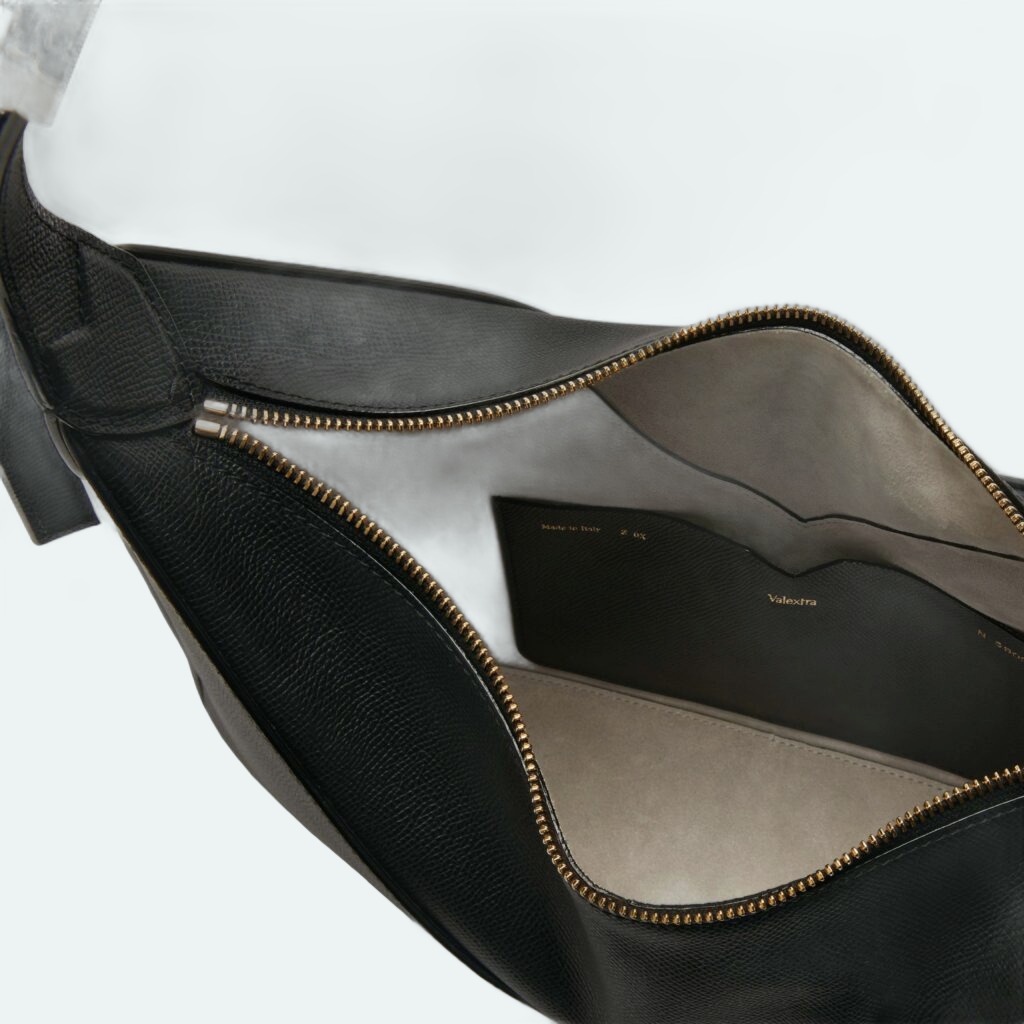 Valextra - Vivi Hobo Bag - Black