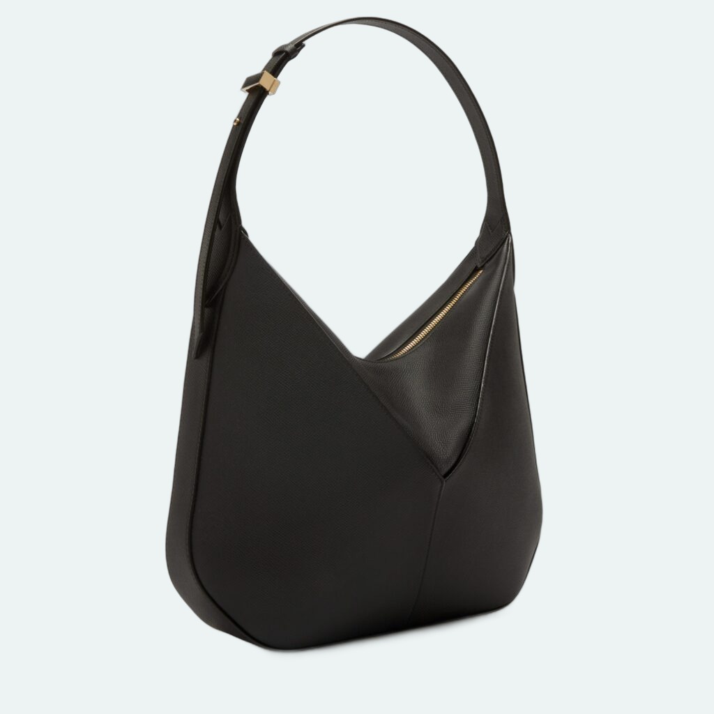 Valextra - Vivi Hobo Bag - Black