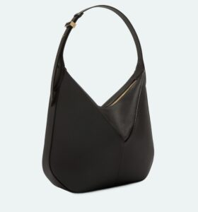 Valextra - Vivi Hobo Bag - Black - Image 3