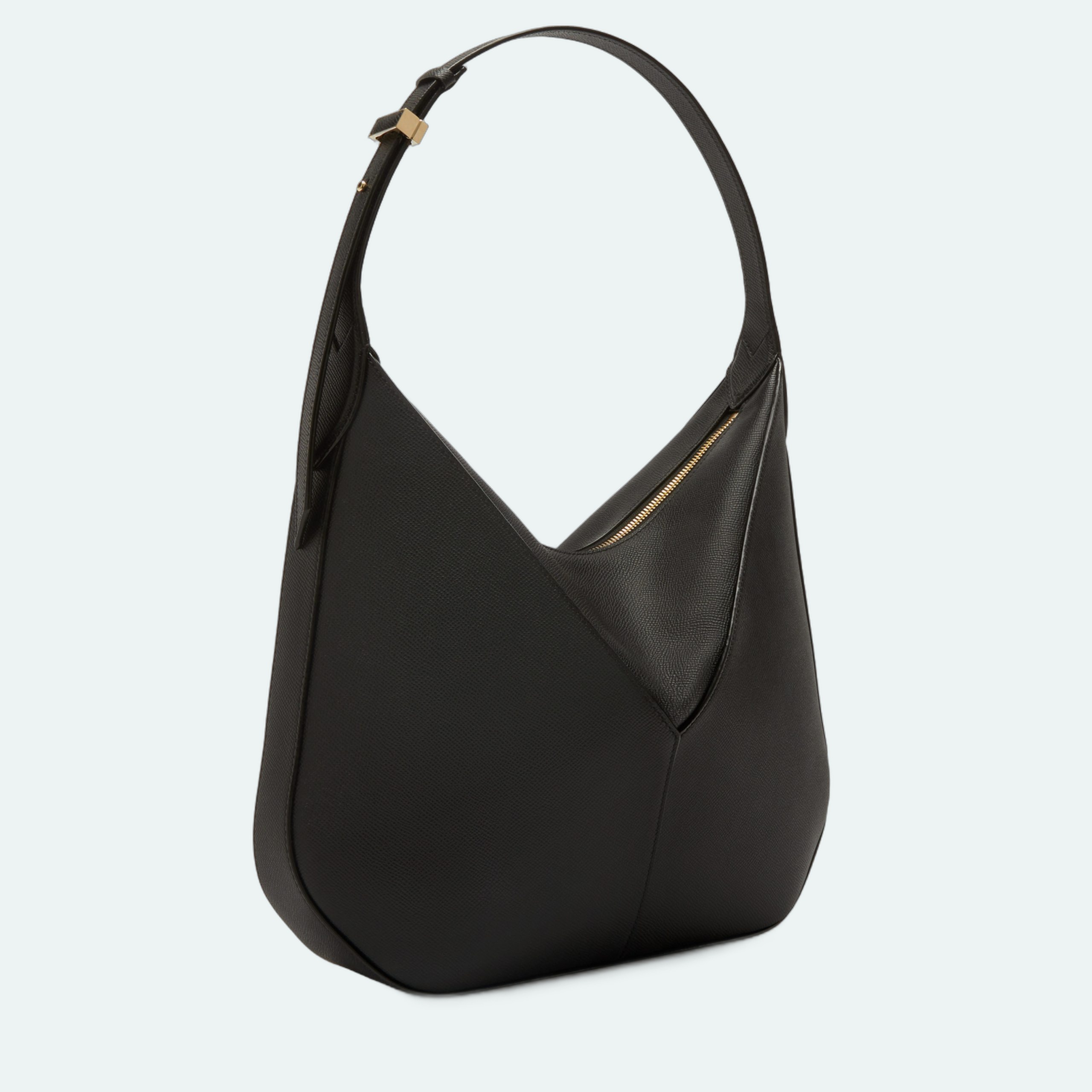 Valextra - Vivi Hobo Bag - Black - Image 3