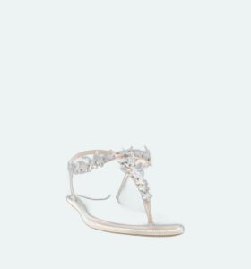 Rene Caovilla - Eden Flat Sandal - Beige - Image 2