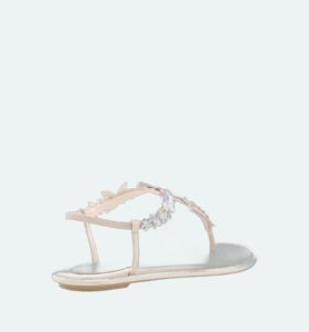 Rene Caovilla - Eden Flat Sandal - Beige - Image 3