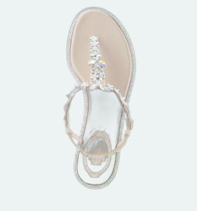 Rene Caovilla - Eden Flat Sandal - Beige - Image 4
