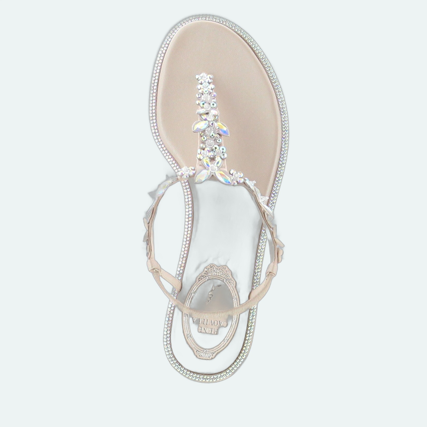 Rene Caovilla - Eden Flat Sandal - Beige - Image 4