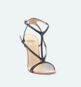 Francesco Russo - T-Bar Straps Sandal - Black - Image 2