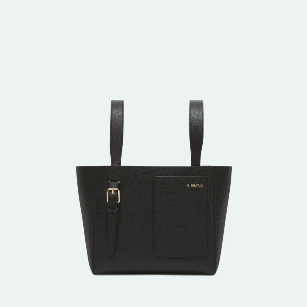Valextra - Soft Bucket Micro Bag - Black