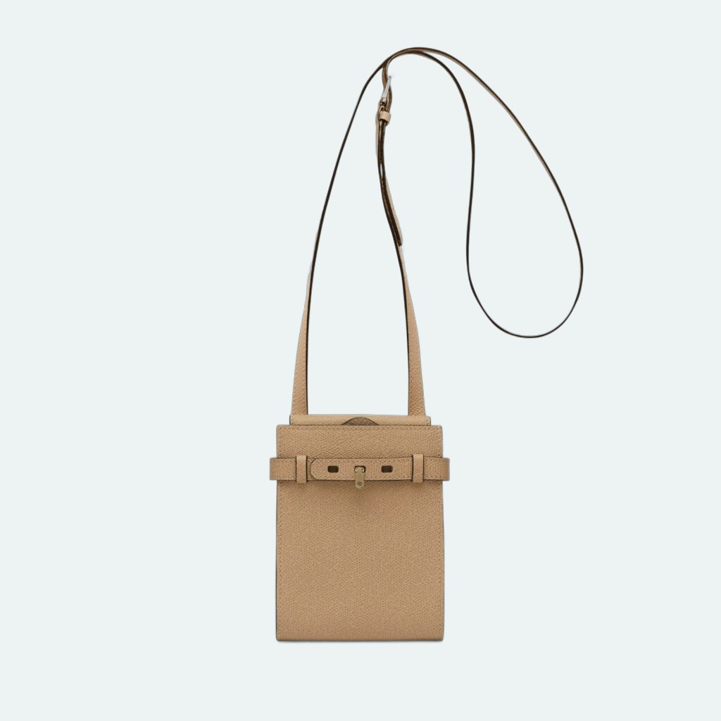 Valextra - Brera B Slim Crossbody Bag - Beige Cachemire