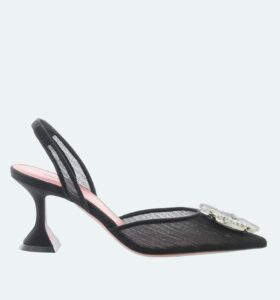 Amina Muaddi - Begum 70 - Mesh Black - Image 1