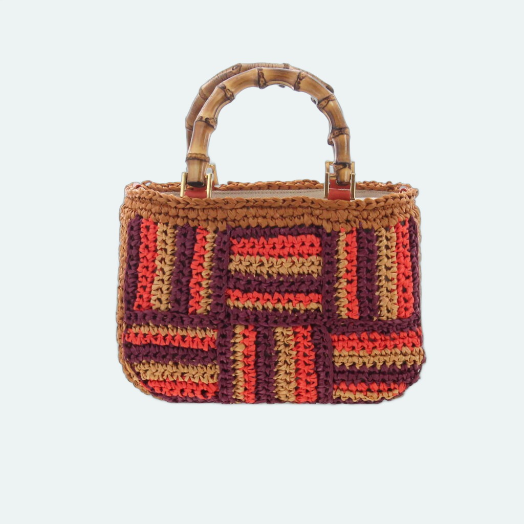 Carla Saint Barth - Rafia Small Shopping - Cuoio