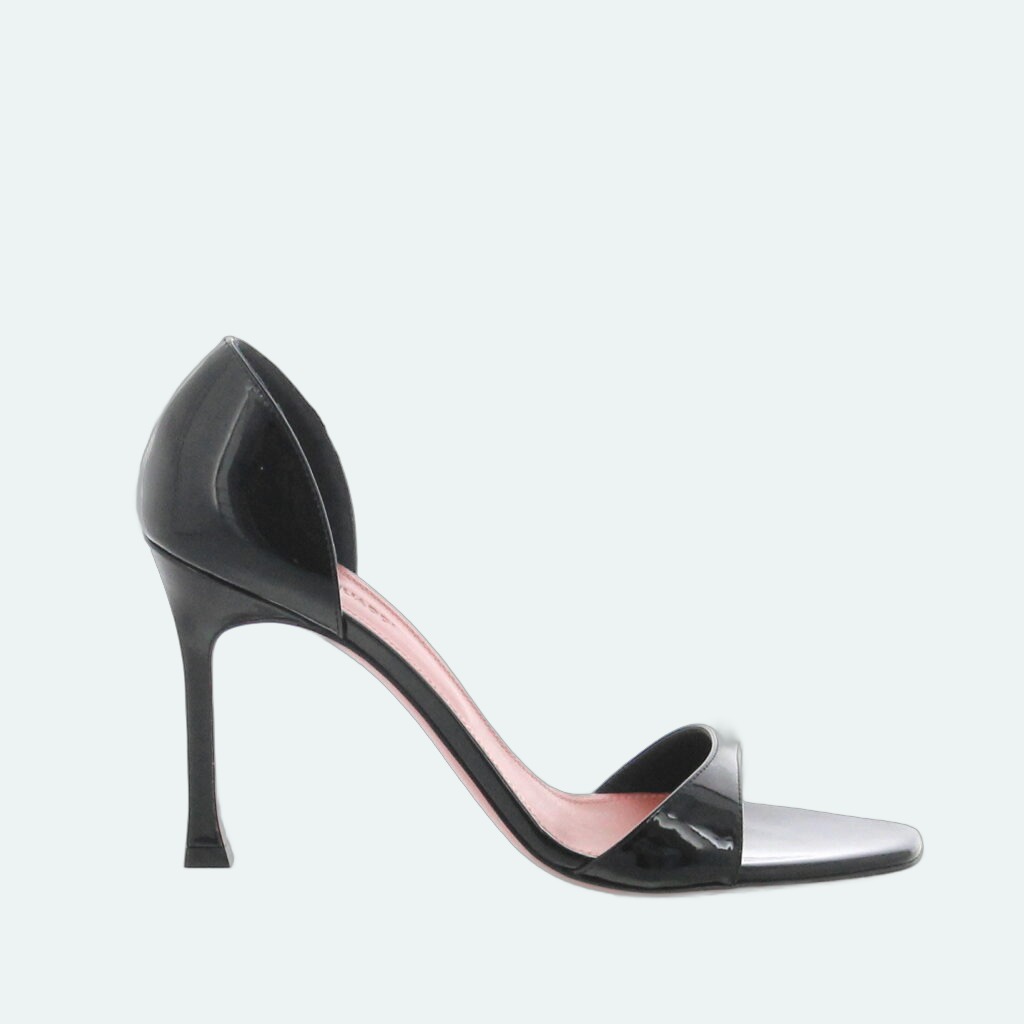 Amina Muaddi - Agnese Sandal - Black