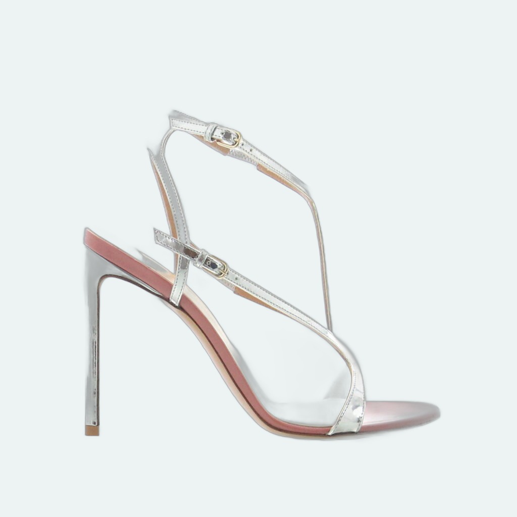 Francesco Russo - T-Bar Straps Sandal - Silver