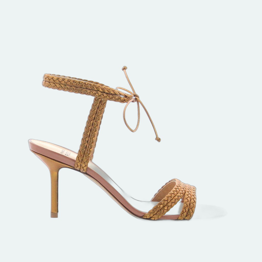 Francesco Russo - Woven Sandal - Old Gold