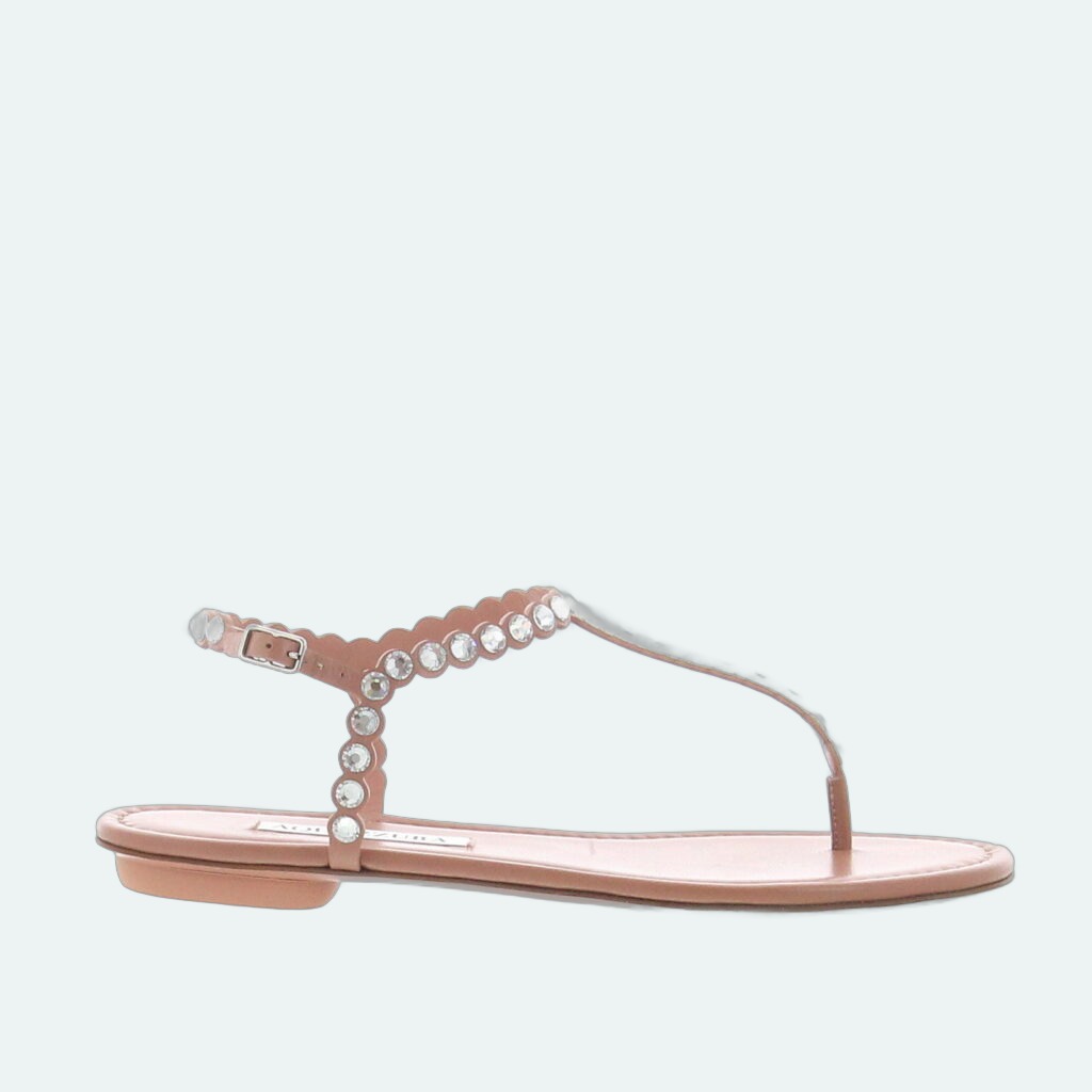 Aquazzura - Tequila Thong - Powder Pink