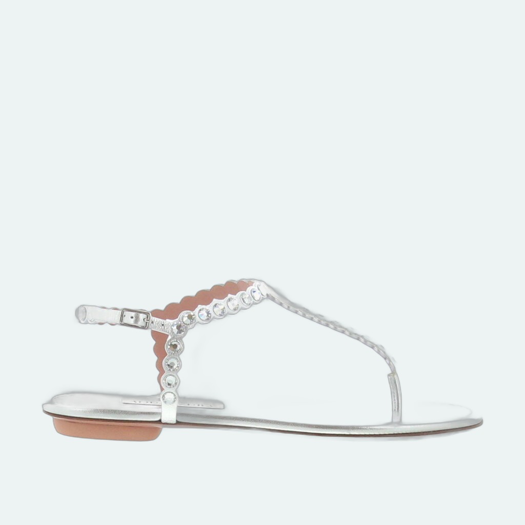 Aquazzura - Tequila Thong - Silver