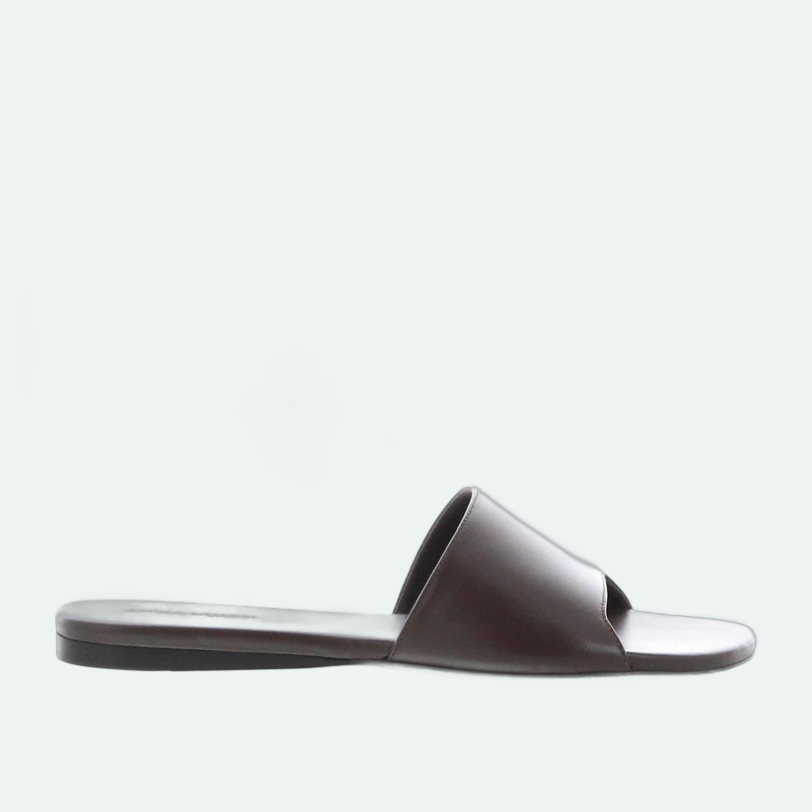 Amina Muaddi - Bianca Flat - Coffee - Image 1