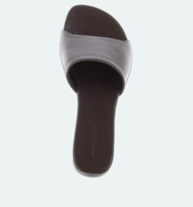 Amina Muaddi - Bianca Flat - Coffee - Image 3