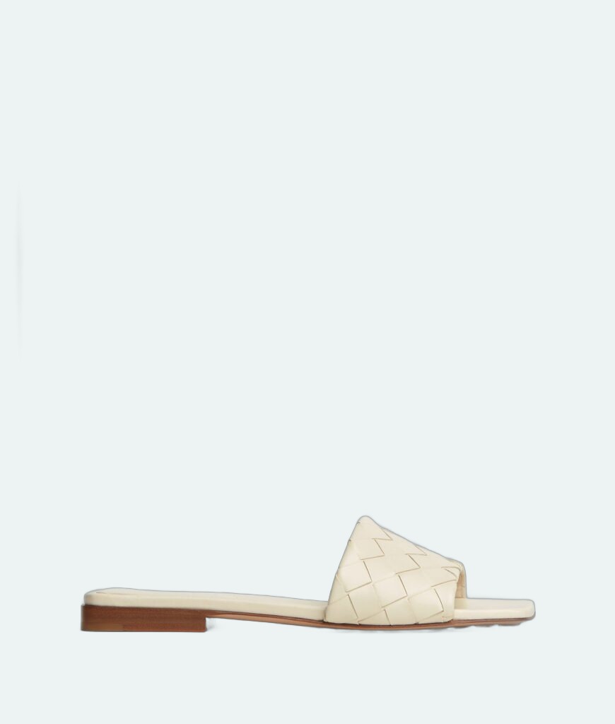 Bottega Veneta - Parco Flat Mule - Sea Salt