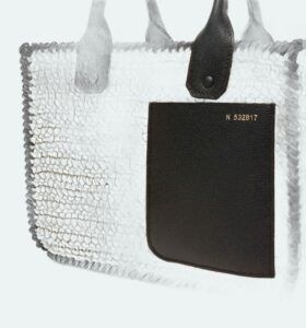 Valextra - Mini Soft Tote Raffia Crochet - Natural - Image 2
