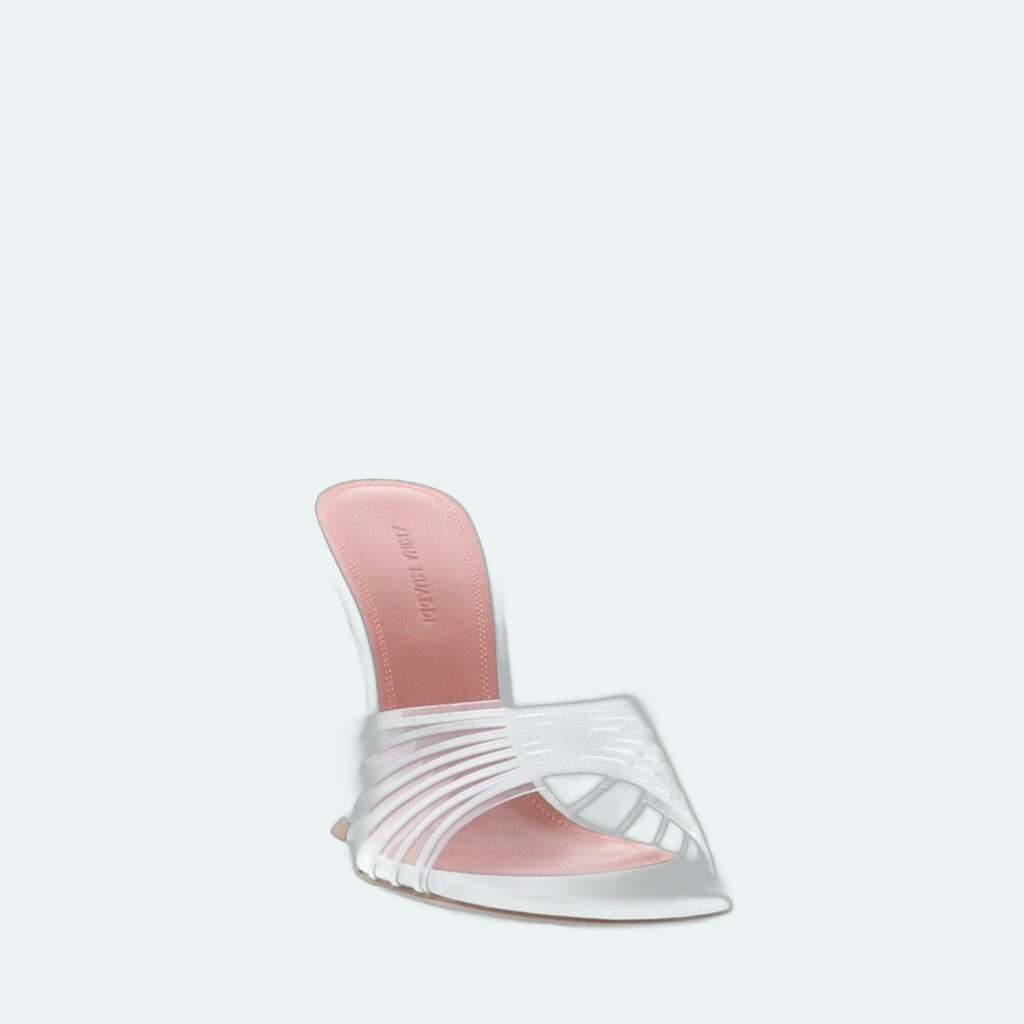 Amina Muaddi - Mookie Slipper - White