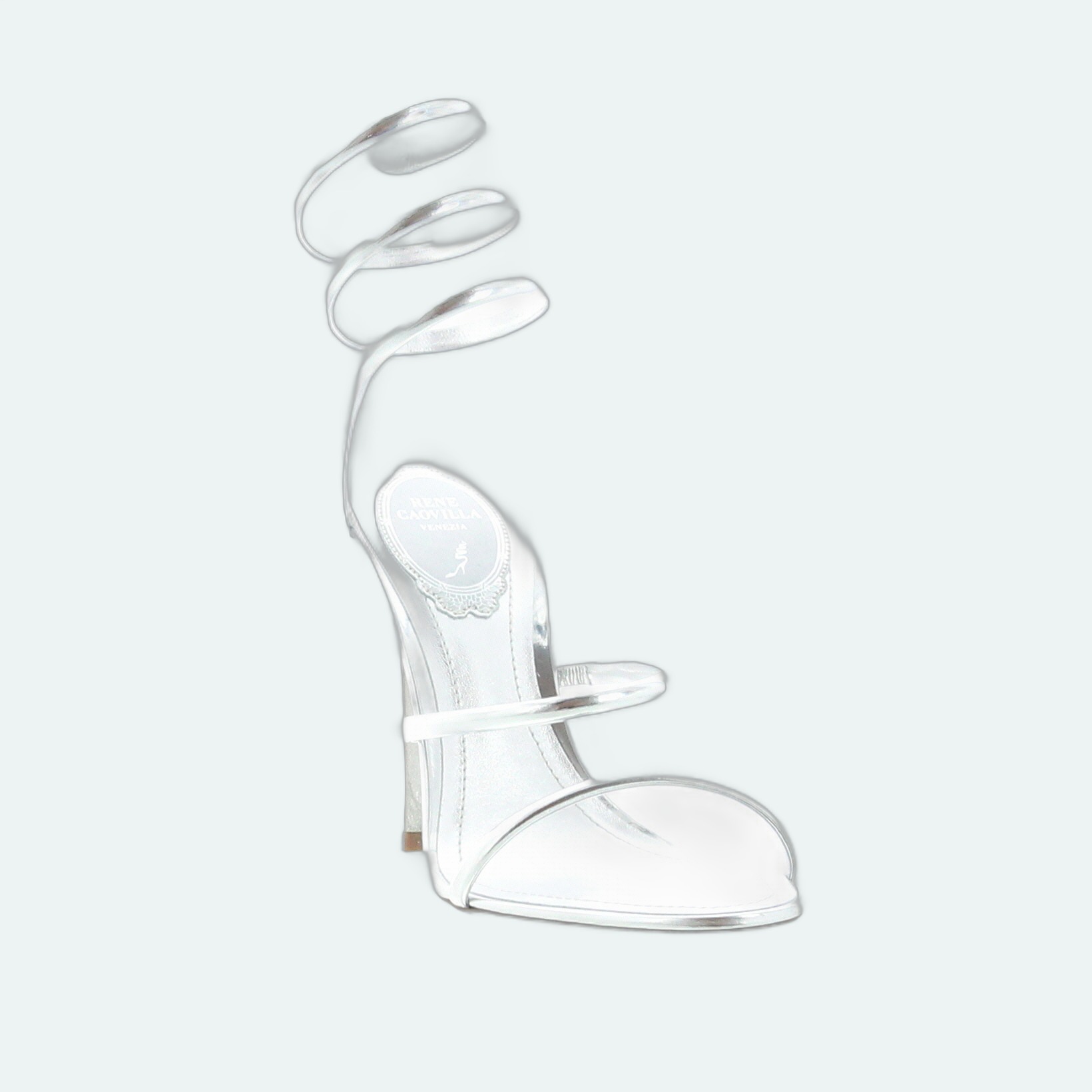 Rene Caovilla - Cleo Sandal 105 - Silver - Image 2