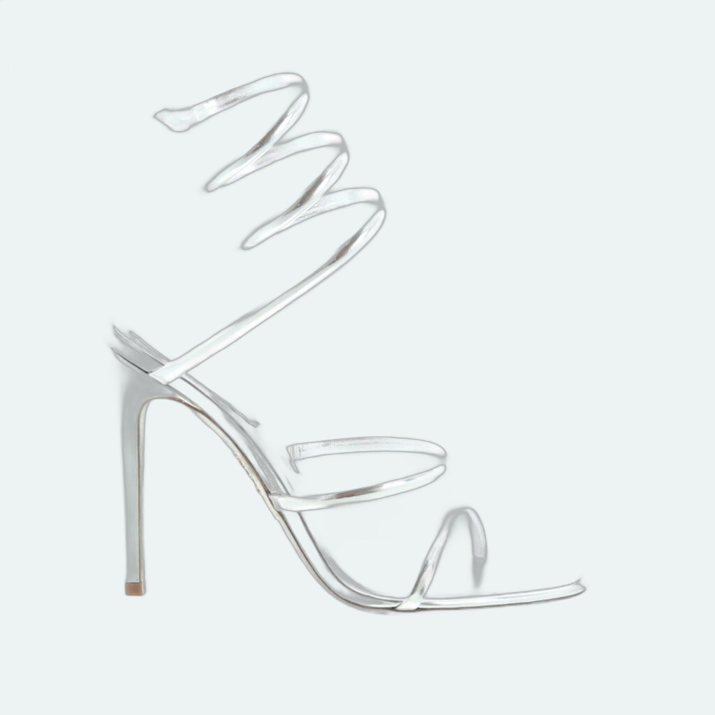 Rene Caovilla - Cleo Sandal 105 - Silver