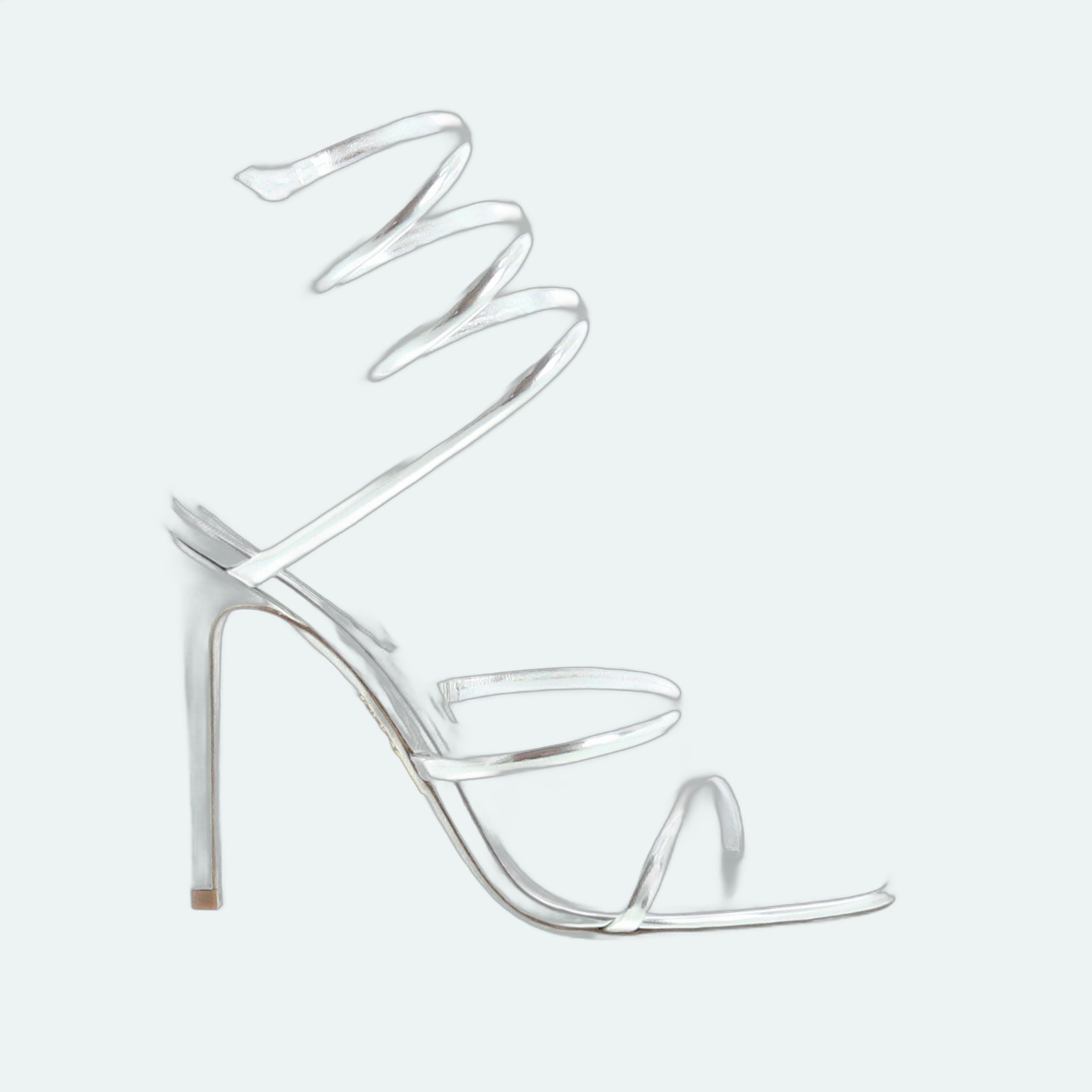 Rene Caovilla - Cleo Sandal 105 - Silver - Image 1