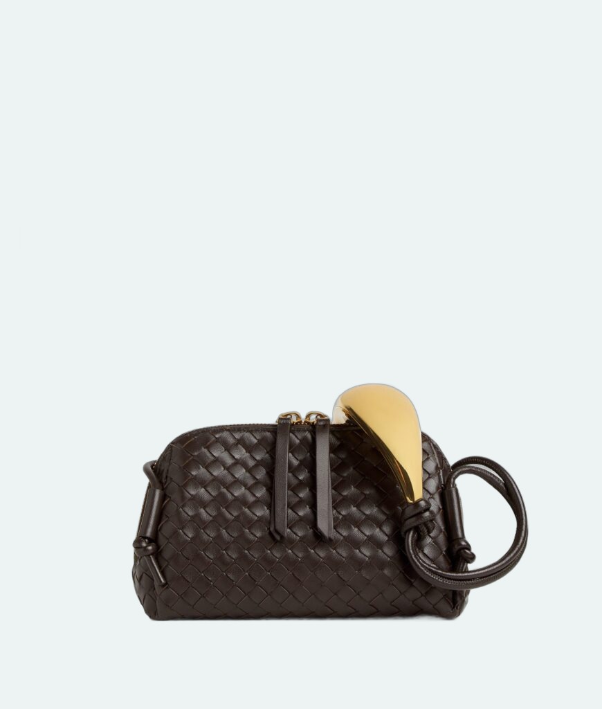 Bottega Veneta - Concert Pouch with Handle - Fondant