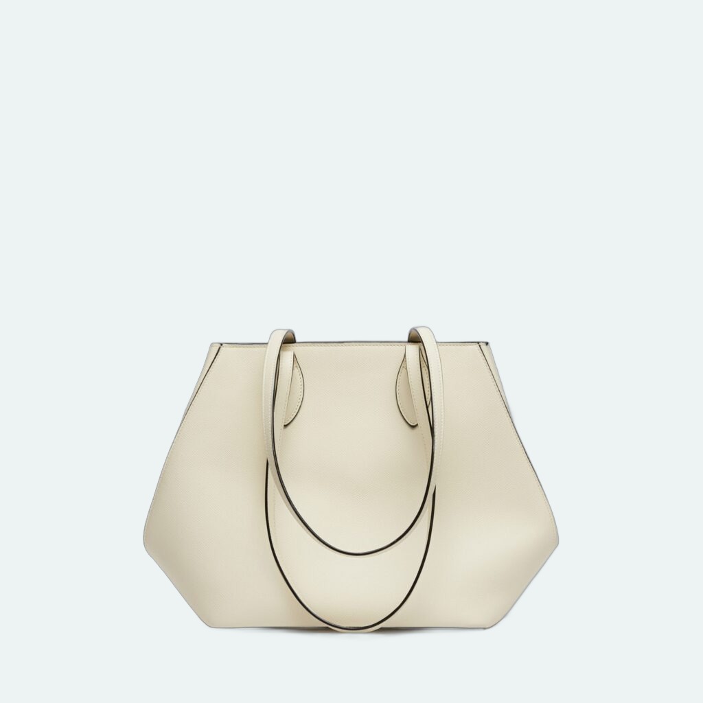 Valextra - Vivi Shopping Medium Bag - Pergamena