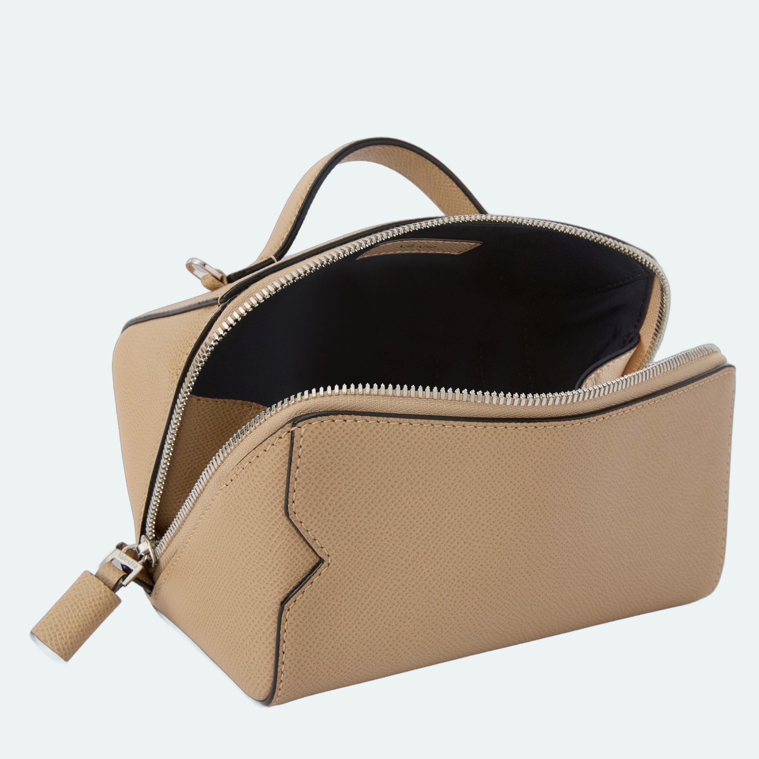 Valextra - V Line Crossbody Vanity Bag - Beige Chachemire - Image 2