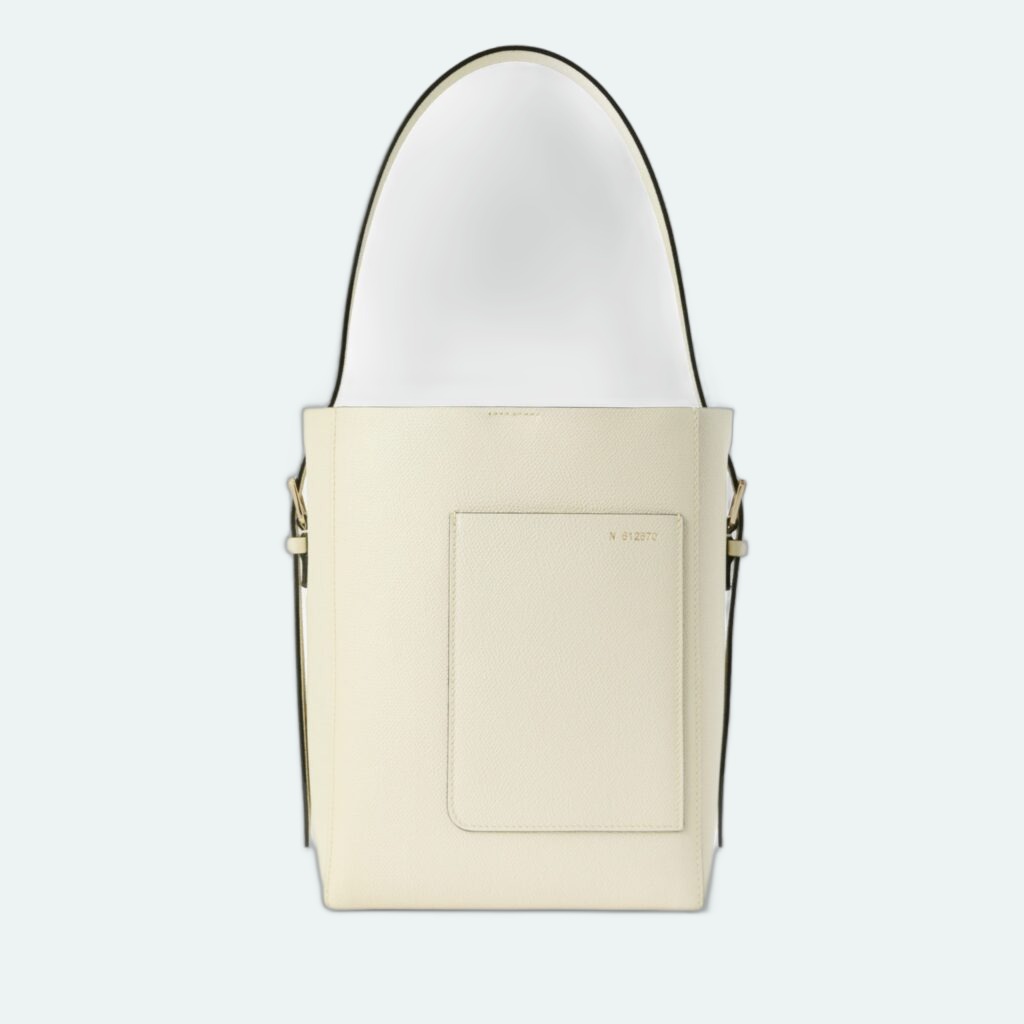Valextra - Soft Bucket Mini Bag - Pergamena