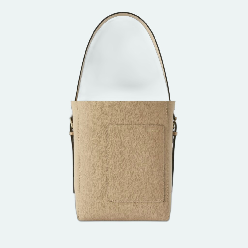 Valextra - Soft Bucket Mini Bag - Beige Chachemire