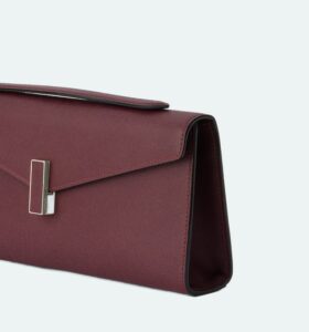 Valextra - Iside Clutch - Claret Red - Image 3